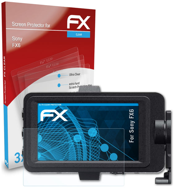 atFoliX FX-Clear Schutzfolie für Sony FX6