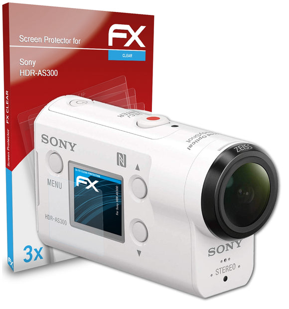 atFoliX FX-Clear Schutzfolie für Sony HDR-AS300