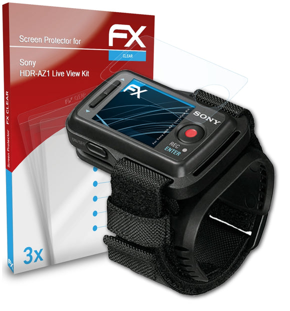 atFoliX FX-Clear Schutzfolie für Sony HDR-AZ1 (Live View Kit)