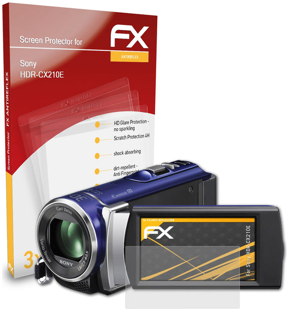 atFoliX FX-Antireflex Displayschutzfolie für Sony HDR-CX210E