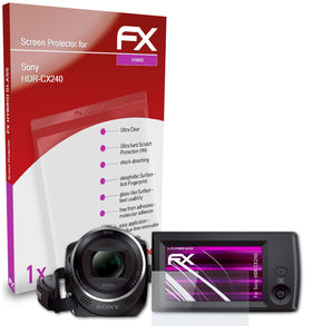 atFoliX FX-Hybrid-Glass Panzerglasfolie für Sony HDR-CX240