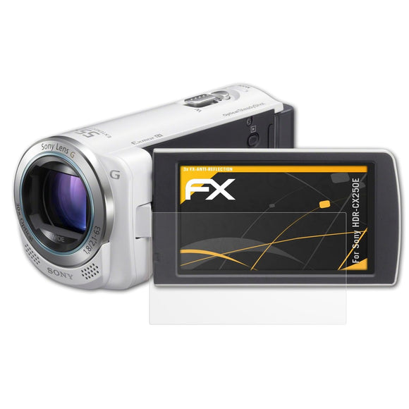 atFoliX FX-Antireflex Displayschutzfolie für Sony HDR-CX250E