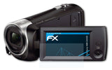 Schutzfolie atFoliX kompatibel mit Sony HDR-CX405, ultraklare FX (3X)