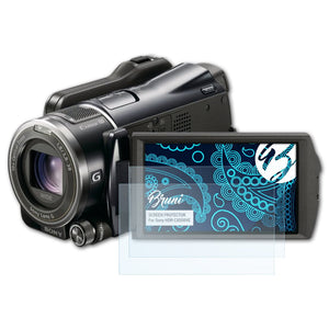 Bruni Basics-Clear Displayschutzfolie für Sony HDR-CX550VE