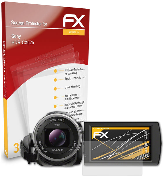 atFoliX FX-Antireflex Displayschutzfolie für Sony HDR-CX625