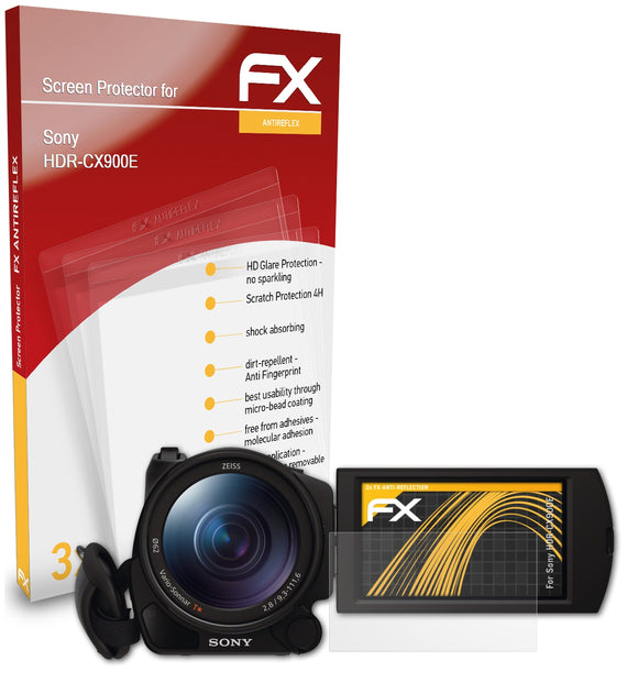 atFoliX FX-Antireflex Displayschutzfolie für Sony HDR-CX900E