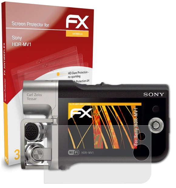 atFoliX FX-Antireflex Displayschutzfolie für Sony HDR-MV1