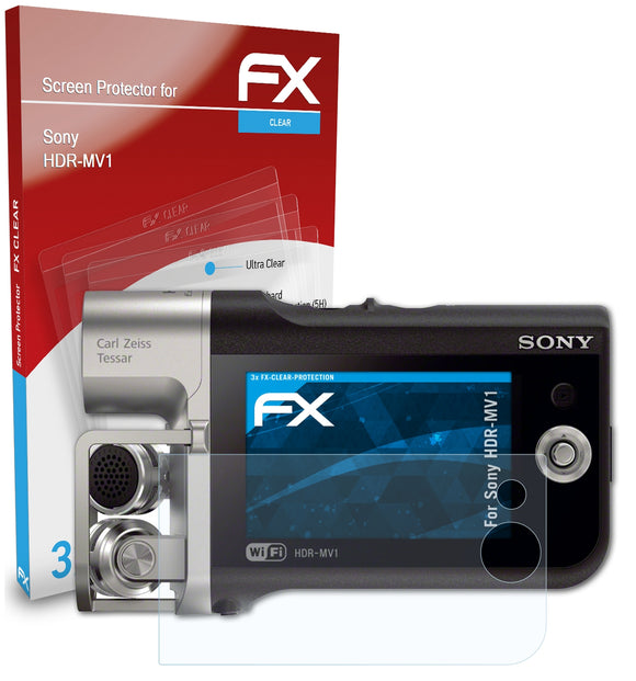atFoliX FX-Clear Schutzfolie für Sony HDR-MV1