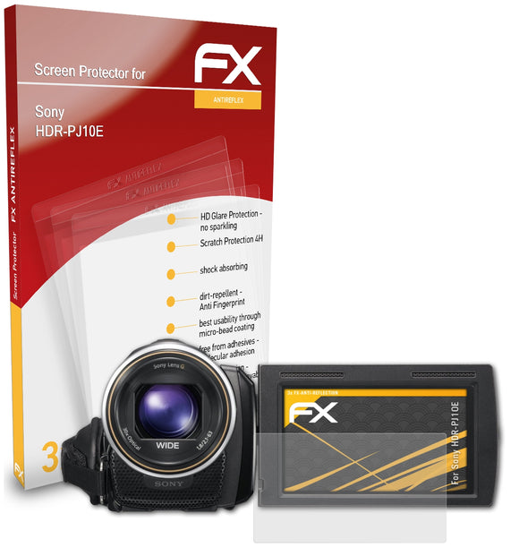 atFoliX FX-Antireflex Displayschutzfolie für Sony HDR-PJ10E