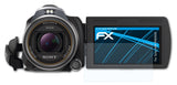Schutzfolie atFoliX kompatibel mit Sony HDR-PJ650VE, ultraklare FX (3X)
