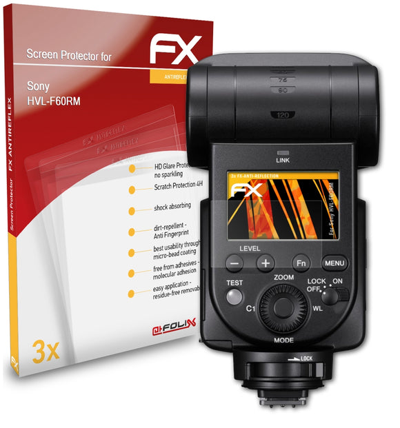 atFoliX FX-Antireflex Displayschutzfolie für Sony HVL-F60RM