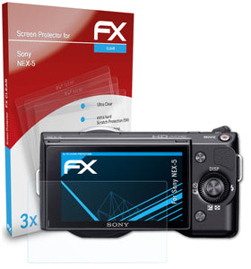 atFoliX FX-Clear Schutzfolie für Sony NEX-5