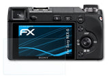 Schutzfolie atFoliX kompatibel mit Sony NEX-6, ultraklare FX (3X)
