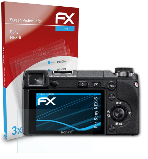 atFoliX FX-Clear Schutzfolie für Sony NEX-6