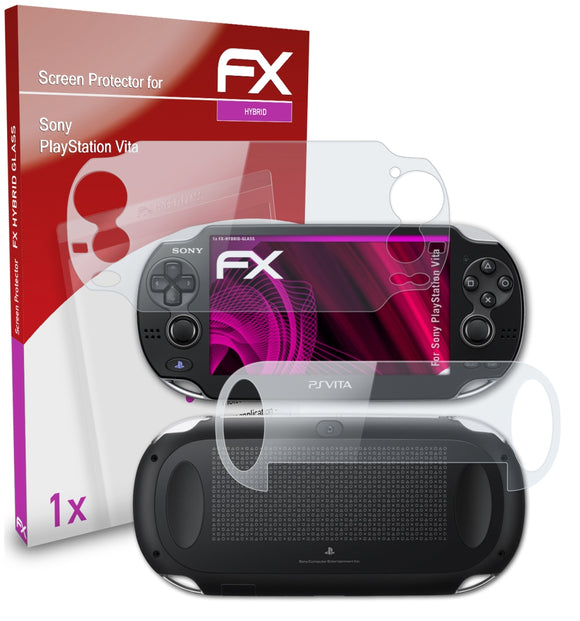 atFoliX FX-Hybrid-Glass Panzerglasfolie für Sony PlayStation Vita