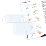 Lieferumfang von Sony PlayStation Vita Slim Basics-Clear Displayschutzfolie, Montage Zubehör inklusive