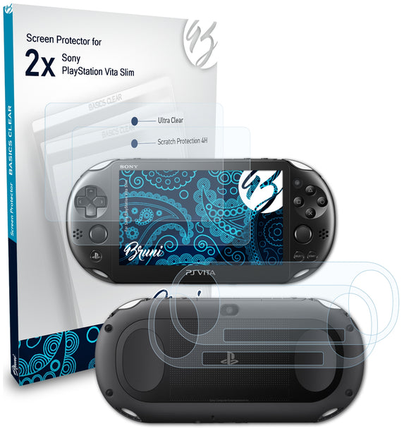 Bruni Basics-Clear Displayschutzfolie für Sony PlayStation Vita Slim