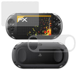 Panzerfolie atFoliX kompatibel mit Sony PlayStation Vita Slim, entspiegelnde und stoßdämpfende FX (3er Set)