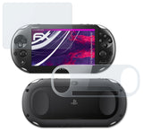 Glasfolie atFoliX kompatibel mit Sony PlayStation Vita Slim, 9H Hybrid-Glass FX (1er Set)