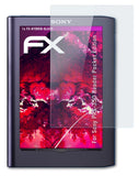 Glasfolie atFoliX kompatibel mit Sony PRS-350 Reader Pocket Edition, 9H Hybrid-Glass FX