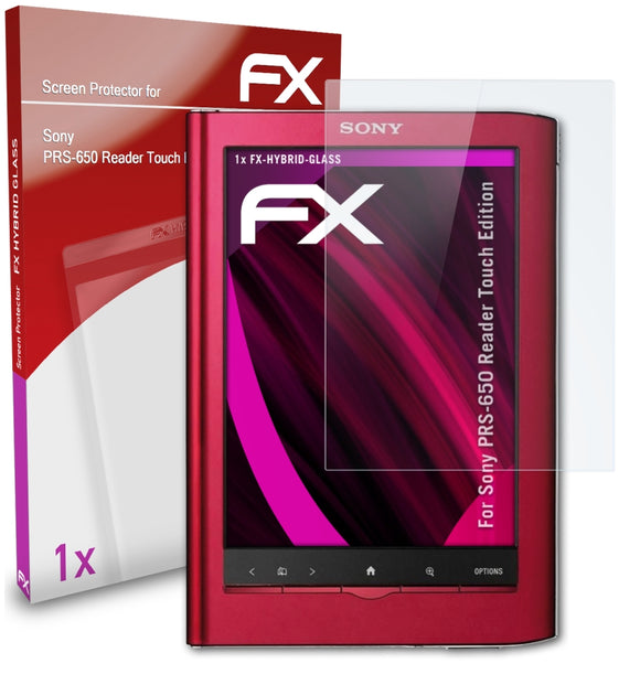 atFoliX FX-Hybrid-Glass Panzerglasfolie für Sony PRS-650 Reader Touch Edition