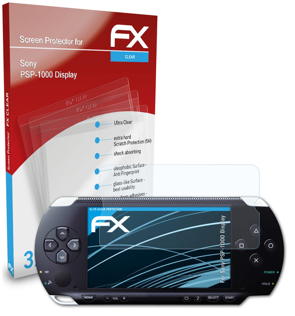 atFoliX FX-Clear Schutzfolie für Sony PSP-1000 Display