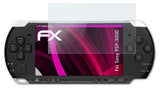 Glasfolie atFoliX kompatibel mit Sony PSP-3000, 9H Hybrid-Glass FX