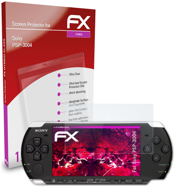 atFoliX FX-Hybrid-Glass Panzerglasfolie für Sony PSP-3004