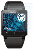 Schutzfolie Bruni kompatibel mit Sony SmartWatch 2, glasklare (2X)