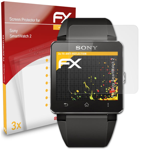 atFoliX FX-Antireflex Displayschutzfolie für Sony SmartWatch 2