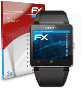 atFoliX FX-Clear Schutzfolie für Sony SmartWatch 2