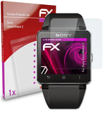 atFoliX FX-Hybrid-Glass Panzerglasfolie für Sony SmartWatch 2