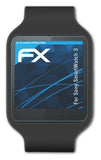 Schutzfolie atFoliX kompatibel mit Sony SmartWatch 3, ultraklare FX (3X)