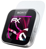 Glasfolie atFoliX kompatibel mit Sony SmartWatch, 9H Hybrid-Glass FX