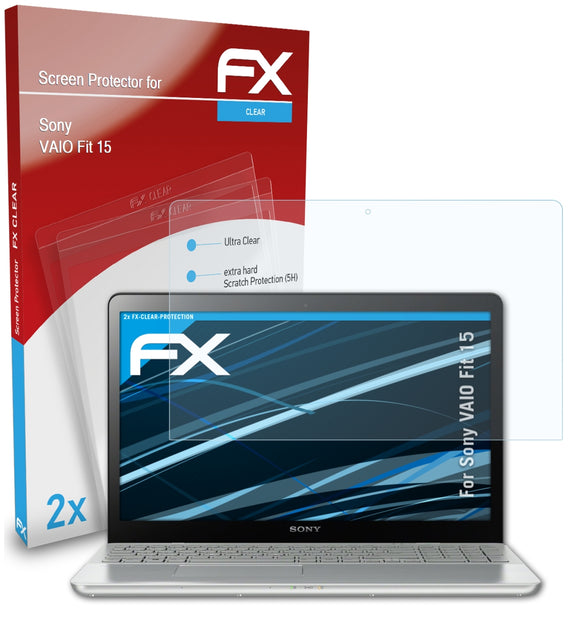 atFoliX FX-Clear Schutzfolie für Sony VAIO Fit 15