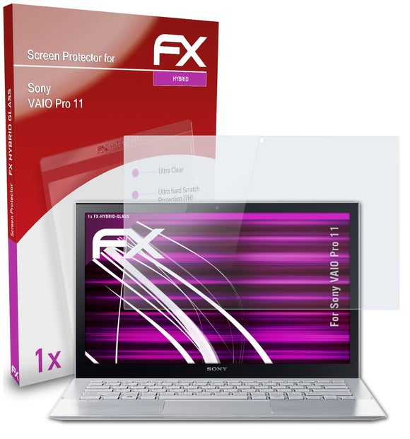 atFoliX FX-Hybrid-Glass Panzerglasfolie für Sony VAIO Pro 11