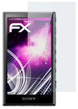 Glasfolie atFoliX kompatibel mit Sony Walkman NW-A100, 9H Hybrid-Glass FX