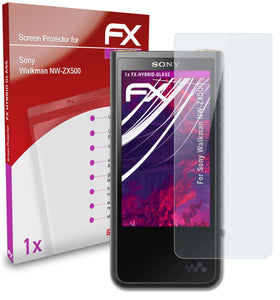 atFoliX FX-Hybrid-Glass Panzerglasfolie für Sony Walkman NW-ZX500