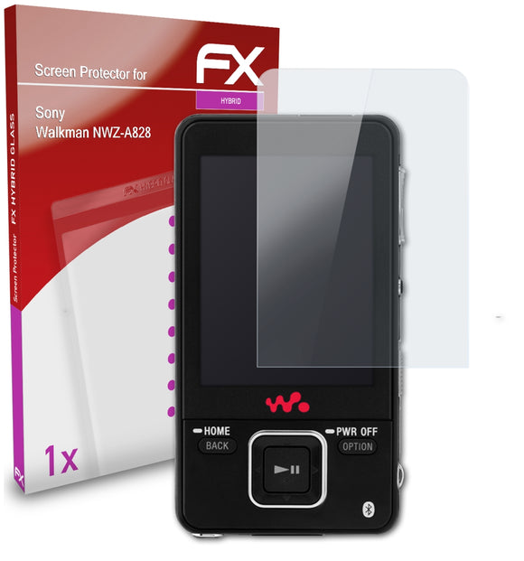 atFoliX FX-Hybrid-Glass Panzerglasfolie für Sony Walkman NWZ-A828