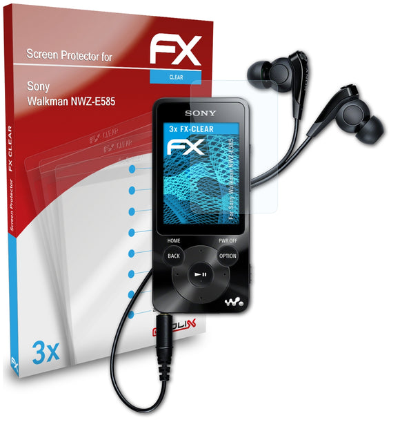 atFoliX FX-Clear Schutzfolie für Sony Walkman NWZ-E585