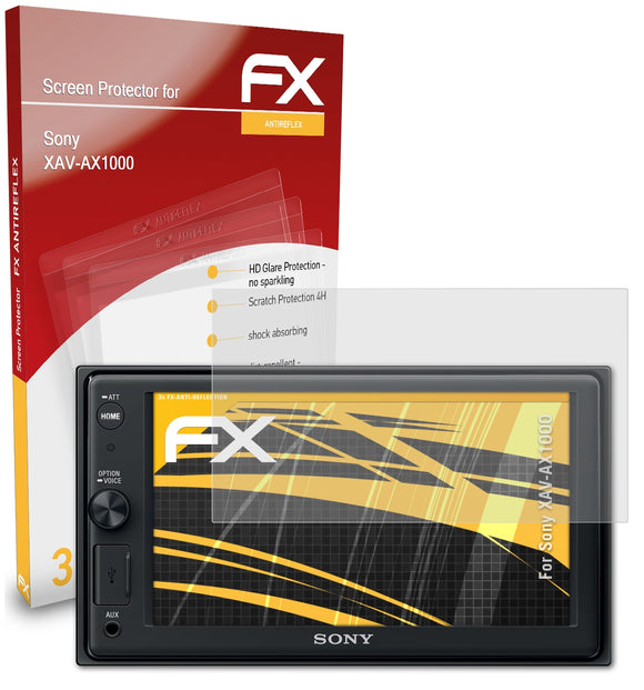 atFoliX FX-Antireflex Displayschutzfolie für Sony XAV-AX1000