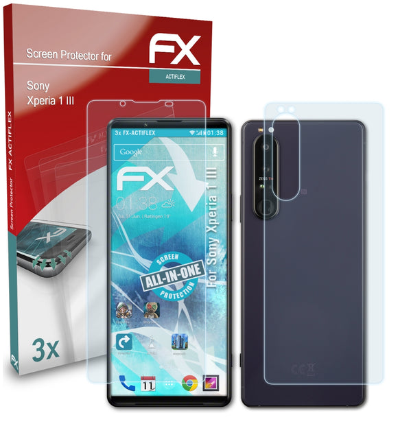 atFoliX FX-ActiFleX Displayschutzfolie für Sony Xperia 1 III