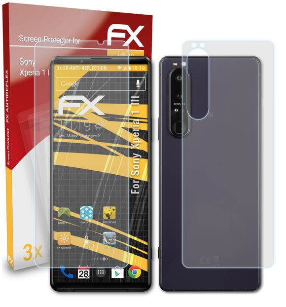 atFoliX FX-Antireflex Displayschutzfolie für Sony Xperia 1 III