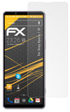 Panzerfolie atFoliX kompatibel mit Sony Xperia 1 IV, entspiegelnde und stoßdämpfende FX (3X)