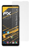 Panzerfolie atFoliX kompatibel mit Sony Xperia 1 V, entspiegelnde und stoßdämpfende FX (3X)