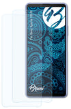 Schutzfolie Bruni kompatibel mit Sony Xperia 10 III, glasklare (2X)