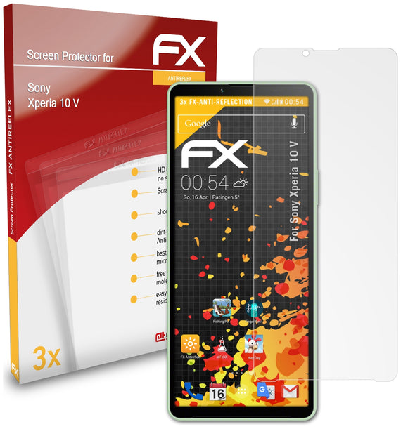 atFoliX FX-Antireflex Displayschutzfolie für Sony Xperia 10 V