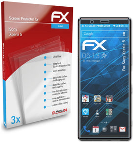 atFoliX FX-Clear Schutzfolie für Sony Xperia 5