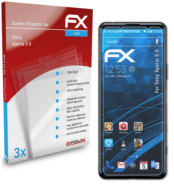 atFoliX FX-Clear Schutzfolie für Sony Xperia 5 II