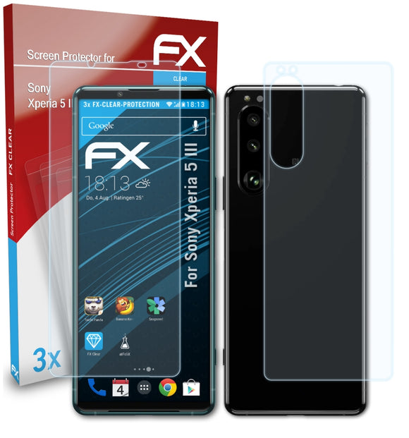 atFoliX FX-Clear Schutzfolie für Sony Xperia 5 III